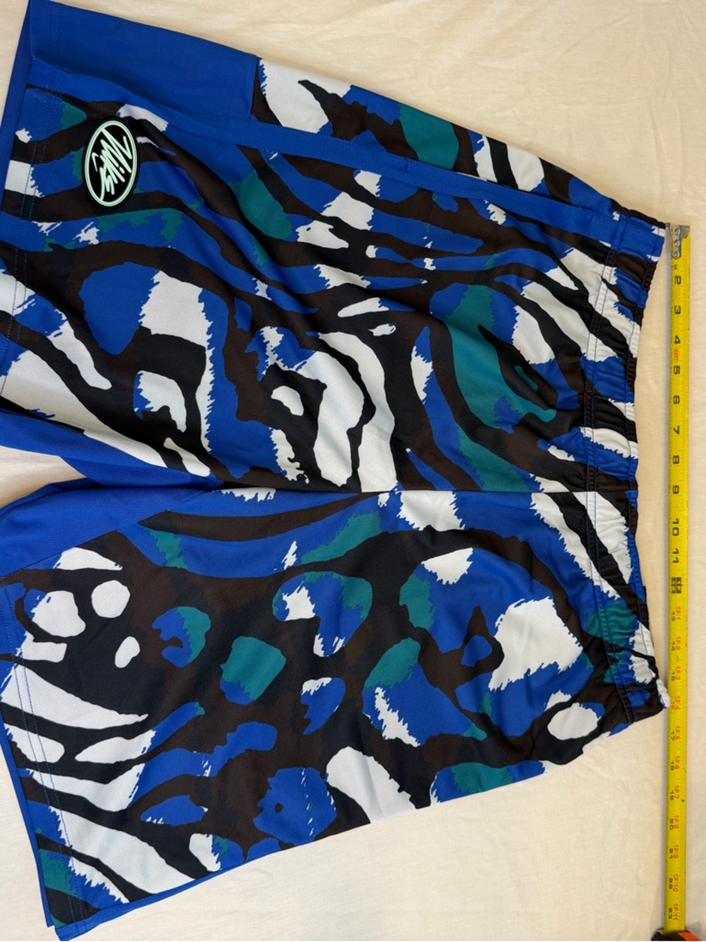 Nike ORI-FIT Men's Mesh Athletic Shorts Blue Black White
Geometric Size XL